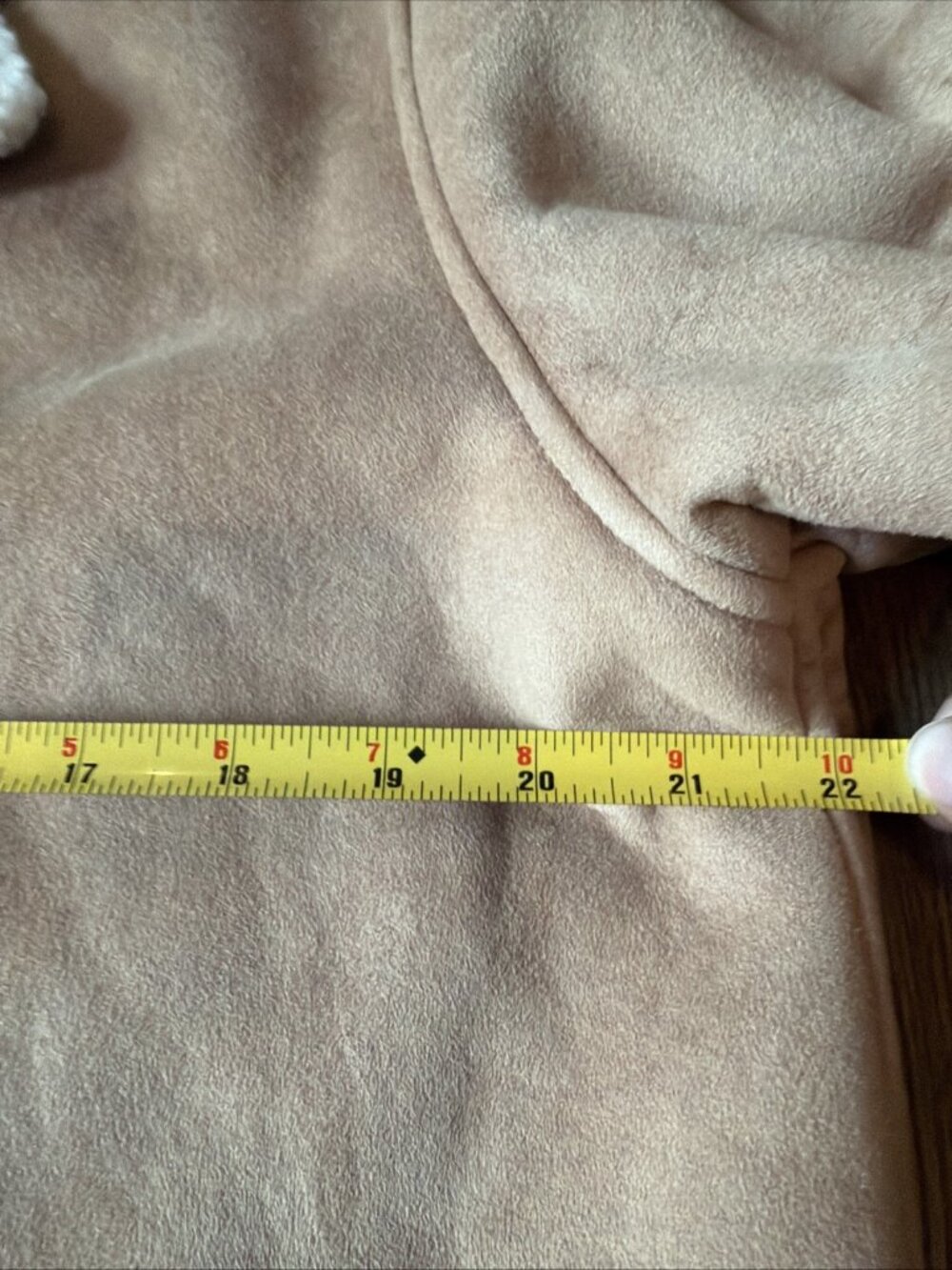 Vintage Ralph Lauren Suede Shearling Jacket Car Coat Sz Medium  American classic - Picture 4 of 9